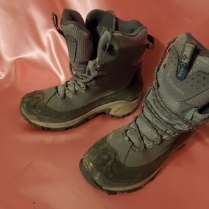 Columbia Gray Combat & Moto Boots Hiking/Winter